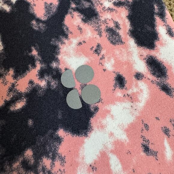 Sweaty Betty Leggings Womens Sz Small Pink Navy Power Size Two Pockets 7/8 High - Picture 11 of 11